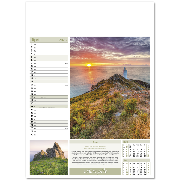 British Countryside Wall Calendar