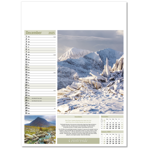 British Countryside Wall Calendar