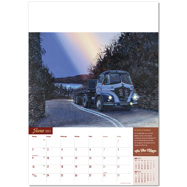 On the Move Wall Calendar