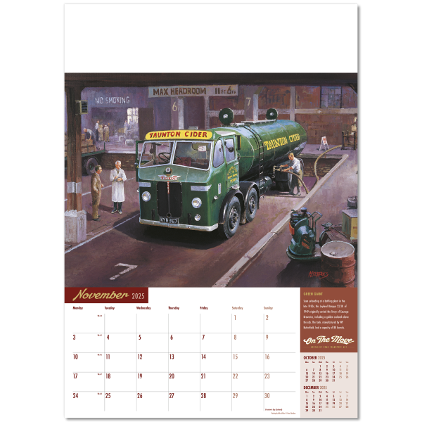 On the Move Wall Calendar