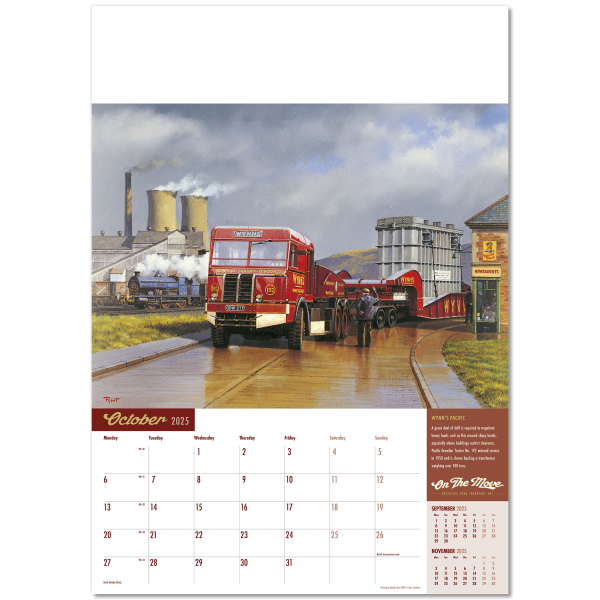 On the Move Wall Calendar