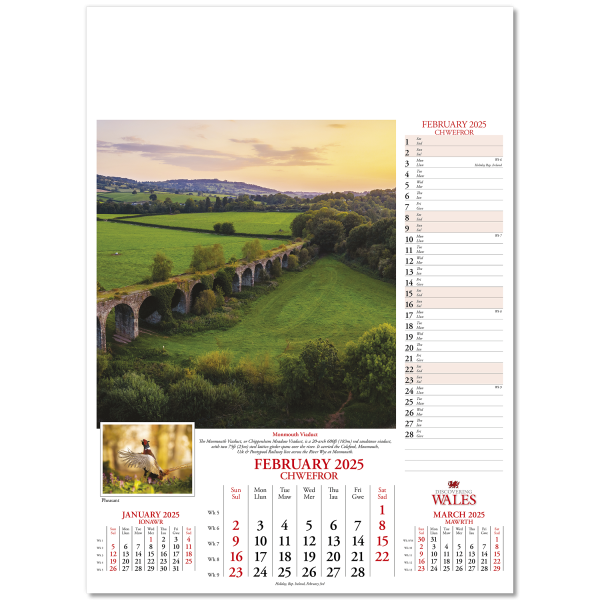 Discovering Wales Wall Calendar