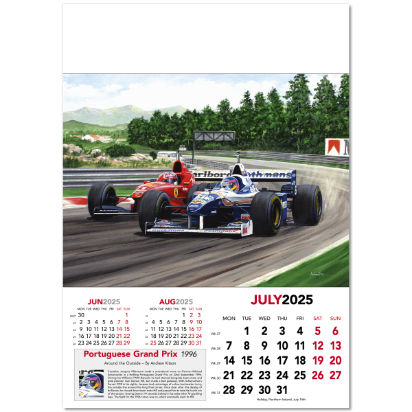 Grand Prix Wall Calendar