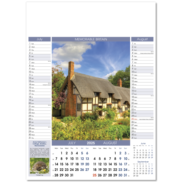 Memorable Britain Wall Calendar