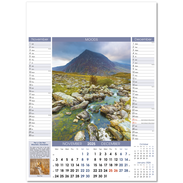 Moods Wall Calendar