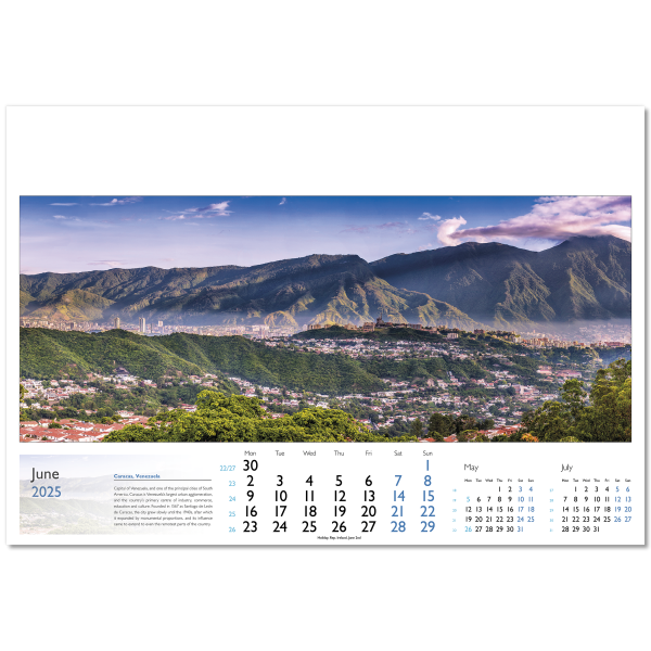 World in View Wall Calendar