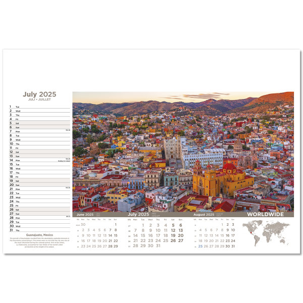 Worldwide Wall Calendar