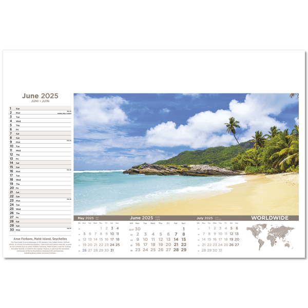 Worldwide Wall Calendar