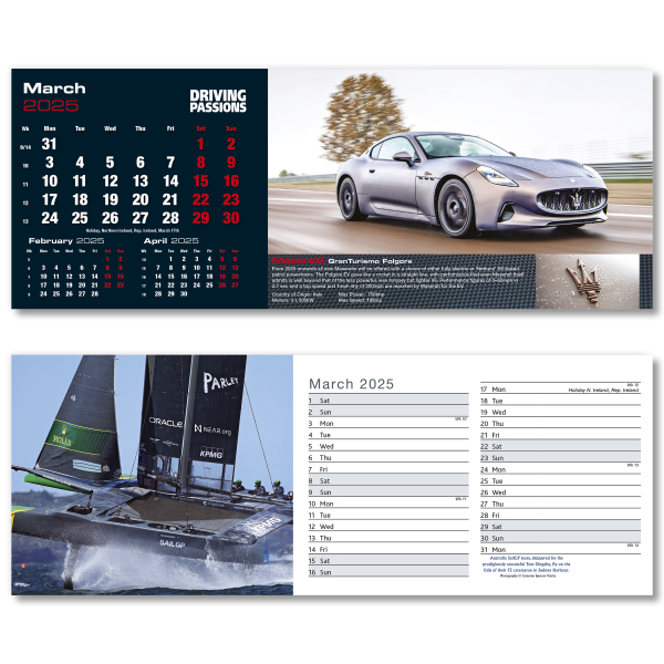 Top Speed Desk Calendar