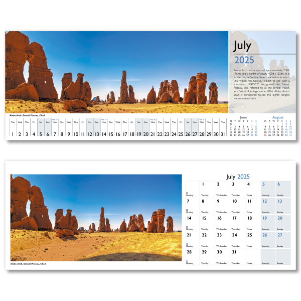 World in View Desk Calendar