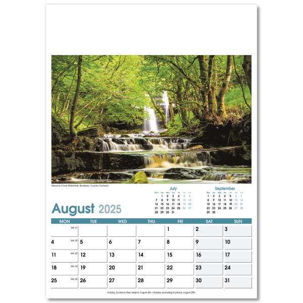 British Planner Wall Calendar - 13 Leaf